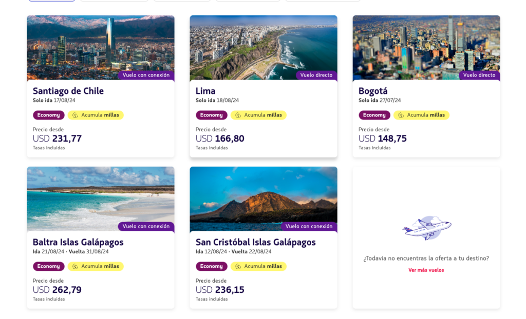 Promoção de Voo Latam 