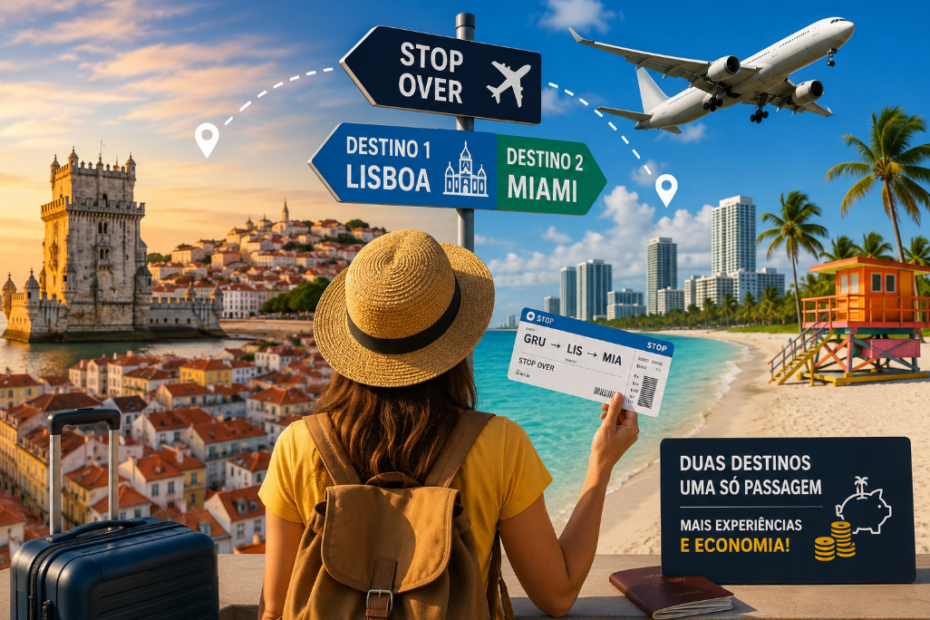 Como Fazer uma Viagem 2 em 1 Usando Stopover e Economizar na Passagem Aérea